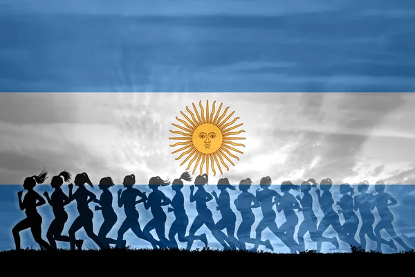 Argentina Kvinnor Kämpar För Rättigheter Begreppet Kvinnor Självständighet Jämställdhet Kvinnors — Stockfoto