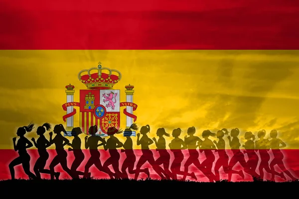 Hiszpania Kobiety Walczą Prawa Koncepcję Kobiet Niezależność Równość Koncepcję Siły — Zdjęcie stockowe