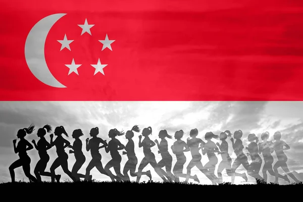 Singapur Mujeres Luchan Por Los Derechos Concepto Mujer Independencia Igualdad —  Fotos de Stock