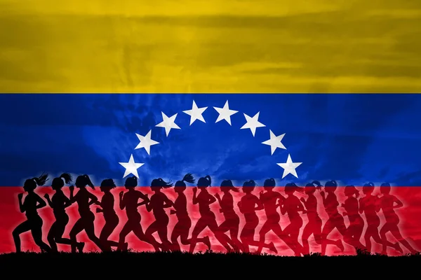 Venezuela Kvinnor Kämpar För Rättigheter Begreppet Kvinnor Självständighet Jämställdhet Kvinnors — Stockfoto