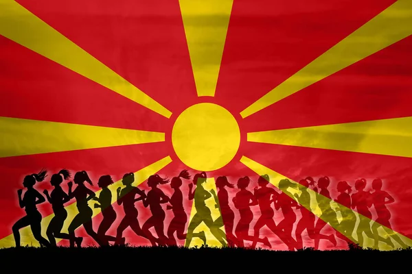 Macedonia Nord Femeile Luptă Pentru Drepturi Conceptul Femei Independența Egalitatea — Fotografie, imagine de stoc