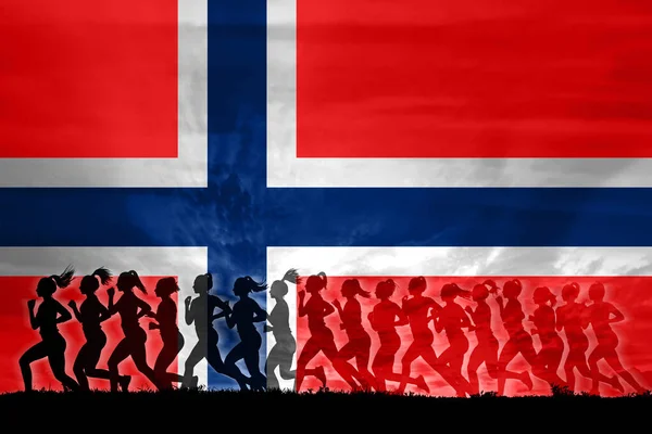 Norway Women Struggle Rights Concept Women Independence Equality Women Strength — Stock Photo, Image