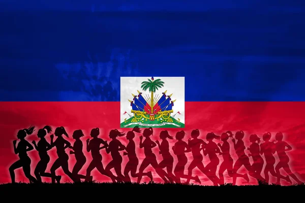 Haití Las Mujeres Luchan Por Los Derechos Concepto Mujer Independencia —  Fotos de Stock