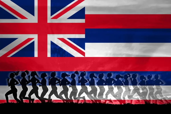 Hawaiia Mulheres Lutam Por Direitos Conceito Mulheres Independência Igualdade Hawaii — Fotografia de Stock