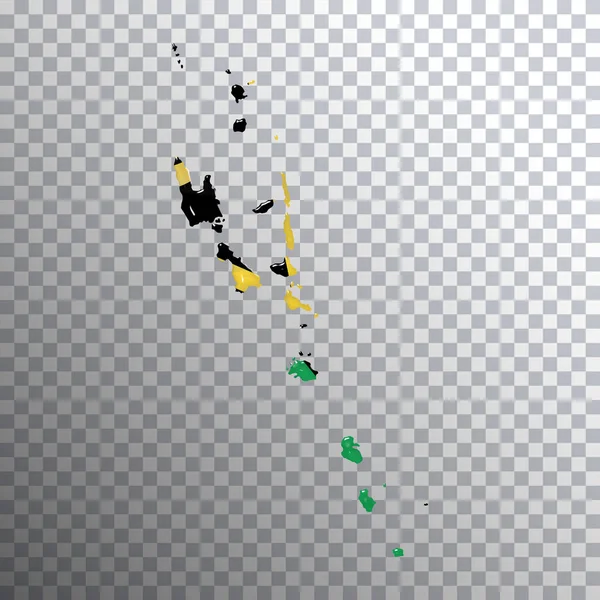 Vanuatu Bandeira Mapa Fundo Transparente Caminho Clipping — Fotografia de Stock