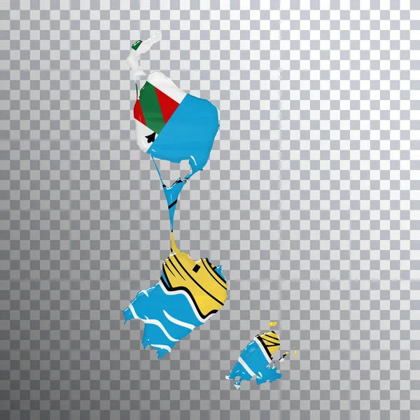 Svatý Pierre Miquelon Vlajka Mapa Průhledné Pozadí Střihací Cesta — Stock fotografie