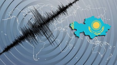 Sismik aktivite depremi Kazakistan haritası Richter ölçeğinde
