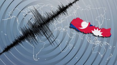 Sismik aktivite depremi Nepal haritası Richter ölçeği