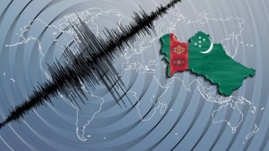 Sismik aktivite depremi Türkmenistan haritası Richter ölçeği