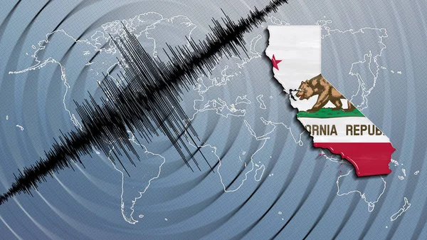 Seismic activity earthquake California map Richter scale