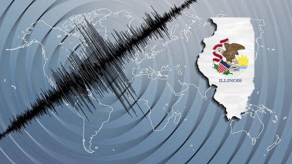 Seismic activity earthquake Illinois map Richter scale