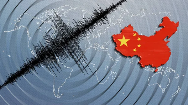 Seismic activity earthquake China map Richter scale