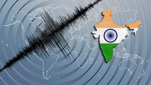 Seismic activity earthquake India map Richter scale