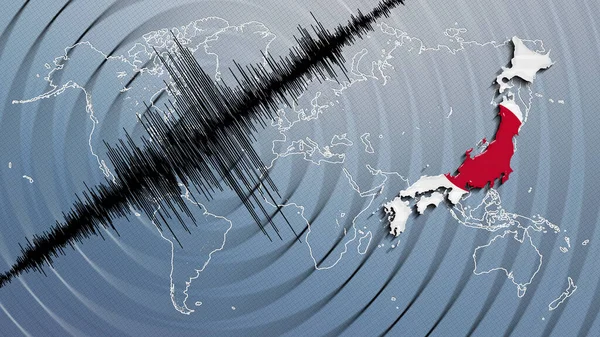 Seismic activity earthquake Japan map Richter scale
