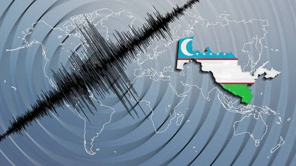 Seismic activity earthquake Uzbekistan map Richter scale