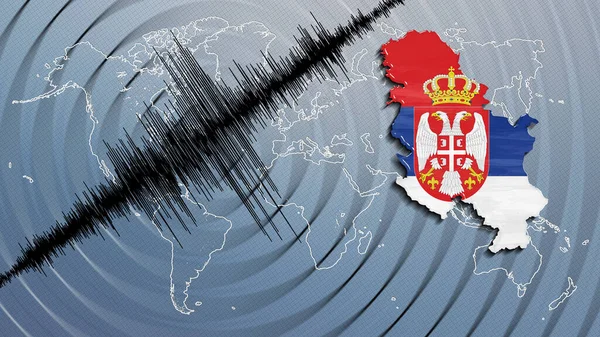 Seismic activity earthquake Serbia map Richter scale