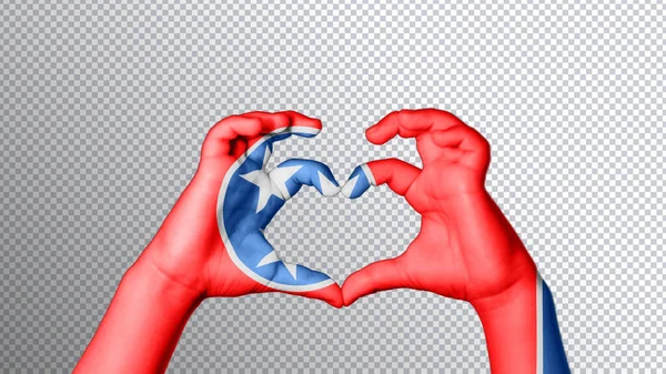 테네시 사랑의 상징을 줍니다 — 스톡 사진