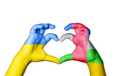 Orta Afrika Cumhuriyeti Ukrayna Kalbi, El hareketi, kalp hareketi, Ukrayna için dua