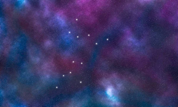 Canis Major Constelación Estrellas Cielo Nocturno Racimo Estrellas Espacio Profundo — Foto de Stock