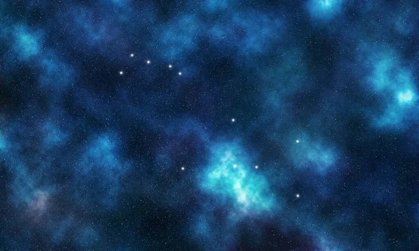 人形星星座 星のクラスター 深い空間 ポップデッキの星座 — ストック写真