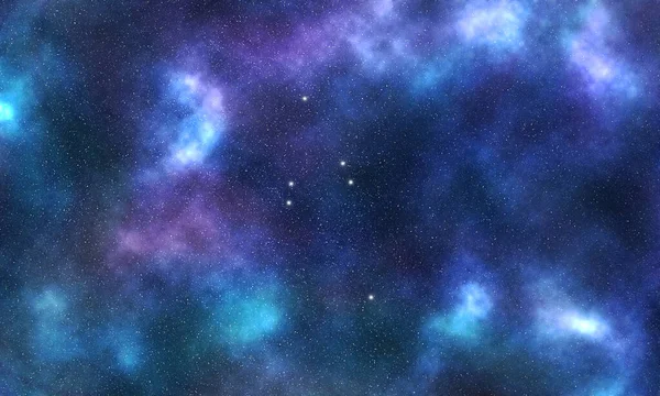 Созвездие Сетчатых Звезд Ночное Небо Скопление Звезд Глубокий Космос Созвездие — стоковое фото