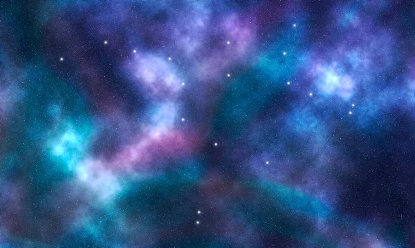 Ursa Constelación Estelar Mayor Cielo Nocturno Racimo Estrellas Espacio Profundo — Foto de Stock