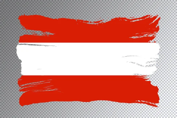 オーストリア国旗ブラシストローク 透明な背景の国旗 — ストック写真