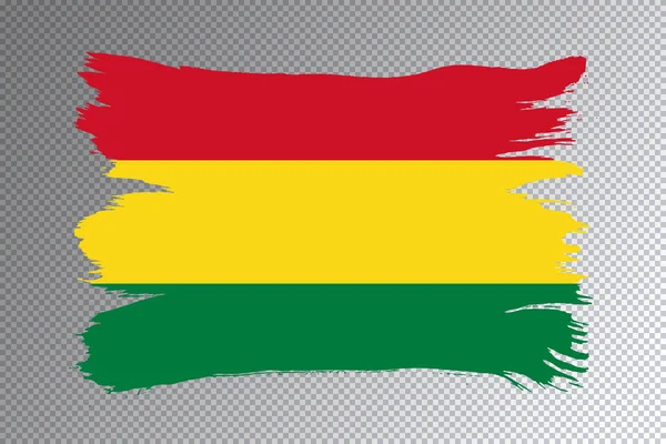 Мазок Флага Боливии Национальный Флаг Прозрачном Фоне — стоковое фото