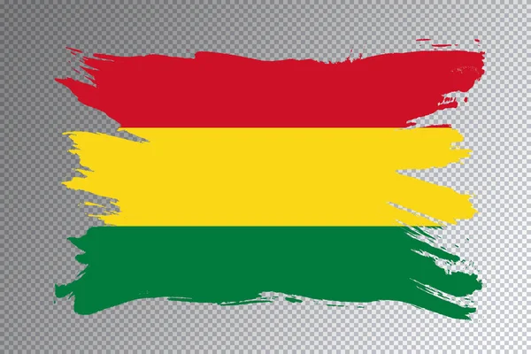 Мазок Флага Боливии Национальный Флаг Прозрачном Фоне — стоковое фото