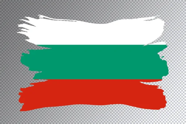 Bulgaria Flag Brush Stroke National Flag Transparent Background — Stock Photo, Image