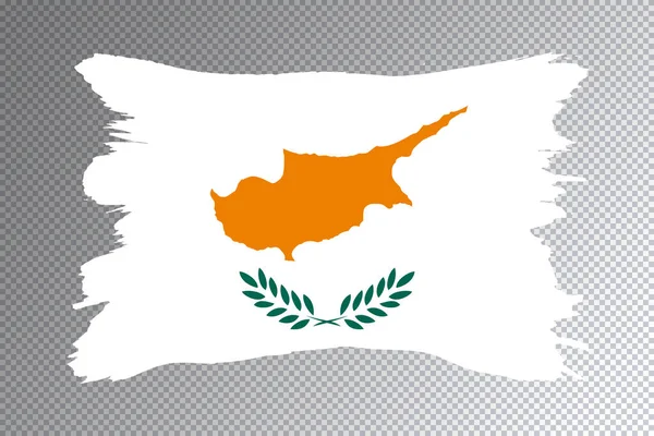 Cyprus Flag Brush Stroke National Flag Transparent Background — Stock Photo, Image