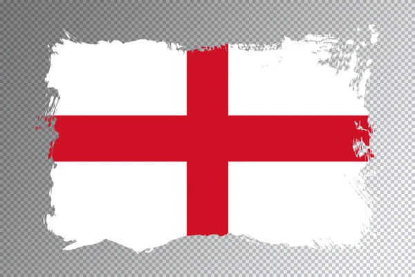 Anglia Flaga Pociągnięcia Pędzla Flaga Narodowa Przejrzystym Tle — Zdjęcie stockowe