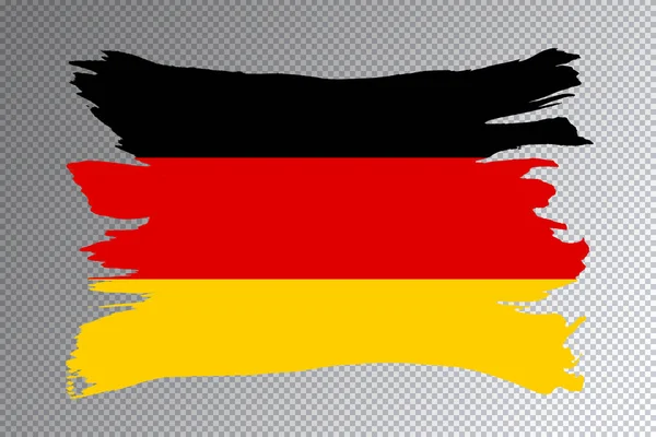 Niemcy Flaga Pociągnięcia Pędzla Flaga Narodowa Przejrzystym Tle — Zdjęcie stockowe