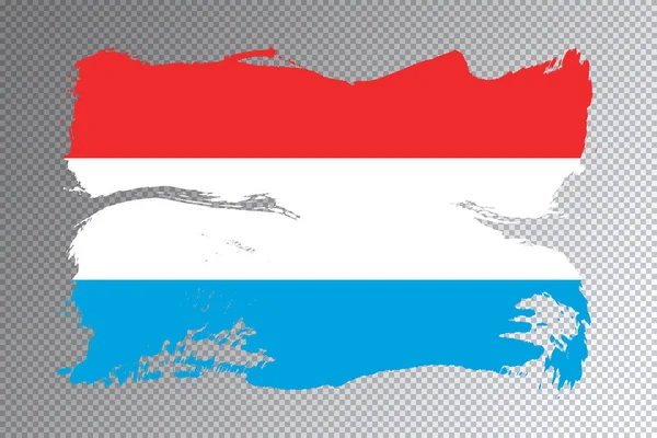 卢森堡国旗刷 透明背景下的国旗 — 图库照片