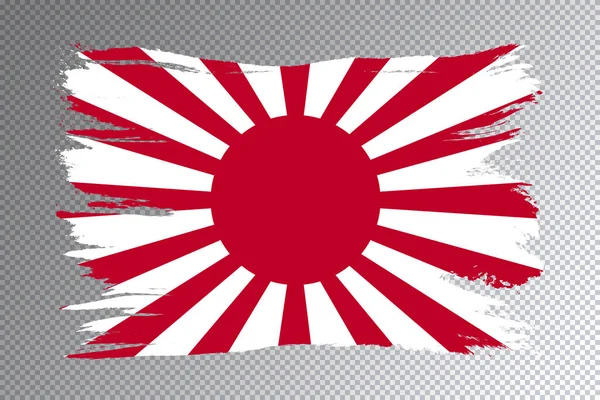 Rising Sun Flagge Pinselstrich Nationalflagge Auf Transparentem Hintergrund — Stockfoto