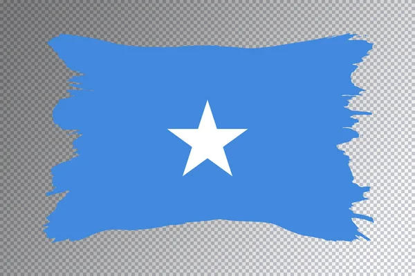 Szomália Zászló Ecset Stroke Nemzeti Zászló Átlátszó Háttér — Stock Fotó