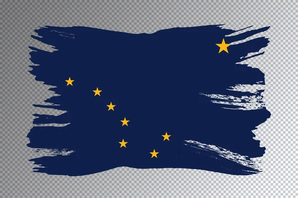 Alaska State Flagge Alaska Flagge Transparenten Hintergrund — Stockfoto