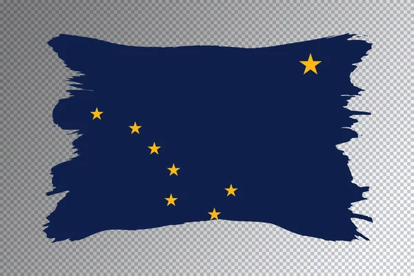 Alaska Bandiera Stato Alaska Bandiera Sfondo Trasparente — Foto Stock