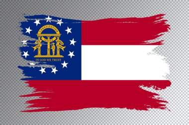 Georgia state flag, Georgia flag transparent background clipart
