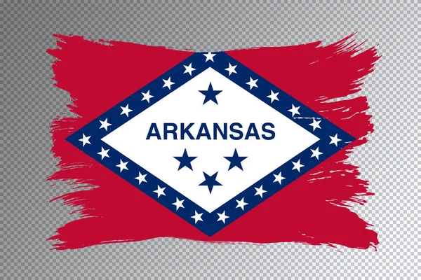 Arkansas State Flagge Arkansas Flagge Transparenten Hintergrund — Stockfoto