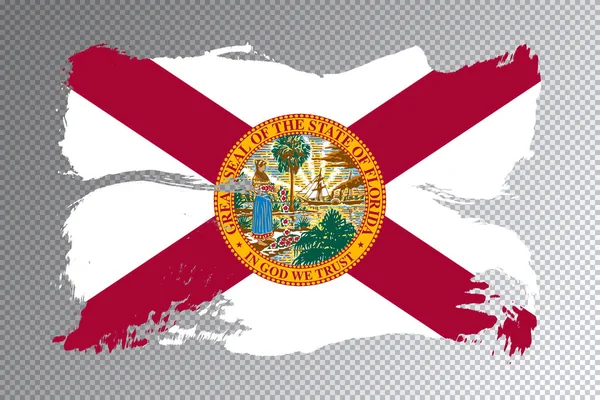 Σημαία Πολιτείας Της Φλόριντα Σημαία Της Φλόριντα Διαφανές Φόντο — Φωτογραφία Αρχείου
