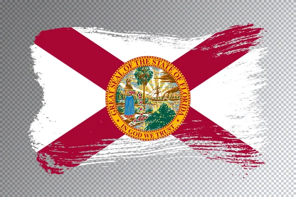 Florida State Flagge Florida Flagge Transparenten Hintergrund — Stockfoto