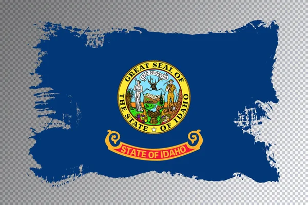 Idaho Staatsvlag Idaho Vlag Transparante Achtergrond — Stockfoto