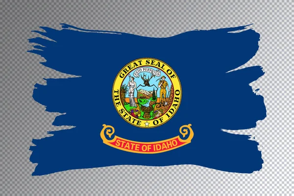 Idaho Staatsvlag Idaho Vlag Transparante Achtergrond — Stockfoto