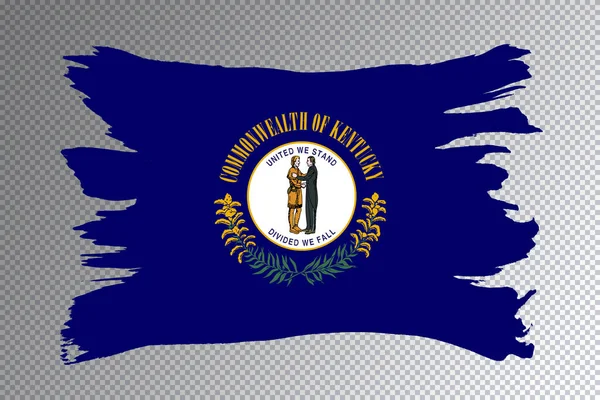 Bandiera Stato Del Kentucky Bandiera Del Kentucky Sfondo Trasparente — Foto Stock