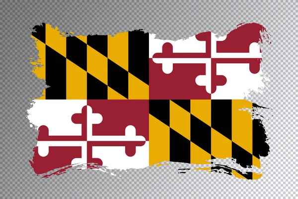Maryland Állam Zászló Maryland Zászló Átlátszó Háttér — Stock Fotó