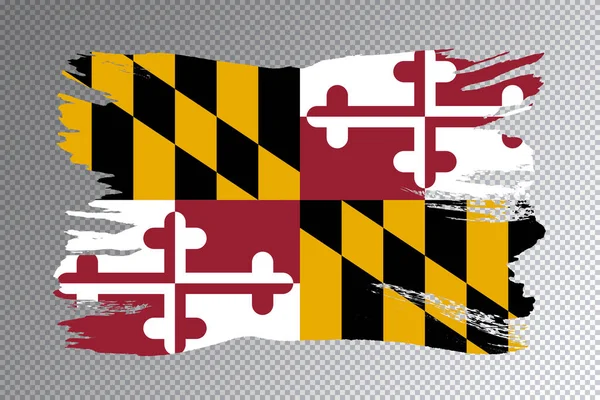 Maryland Állam Zászló Maryland Zászló Átlátszó Háttér — Stock Fotó