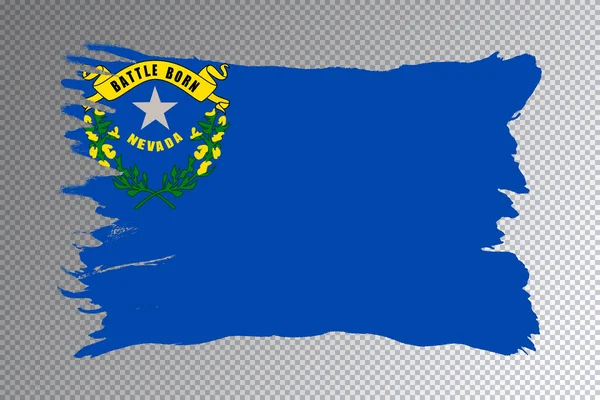 Nevada Stát Vlajky Nevada Vlajka Transparentní Pozadí — Stock fotografie