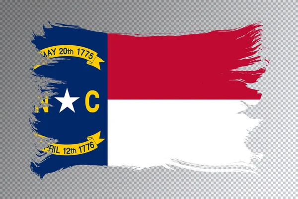 North Carolina Staatsvlag North Carolina Vlag Transparante Achtergrond — Stockfoto