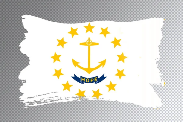 Bandera Del Estado Rhode Island Bandera Rhode Island Fondo Transparente —  Fotos de Stock